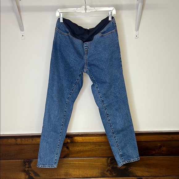 Isabel Maternity by Ingrid & Isabel Denim - Isabel Maternity 90’s Straight Blue Jeans w/ Full Belly Panel- 4